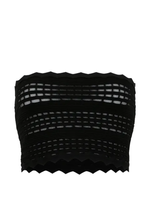 Genny scalloped knitted top