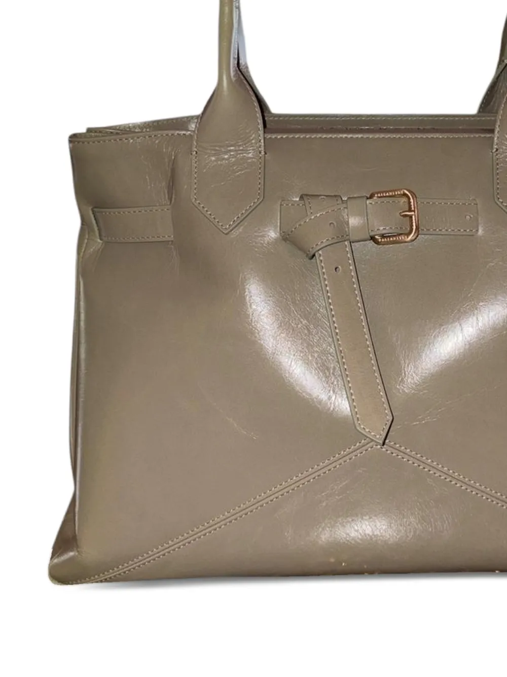  Ballantyne Kate Buckle-detail Tote Bag - Neutrals 