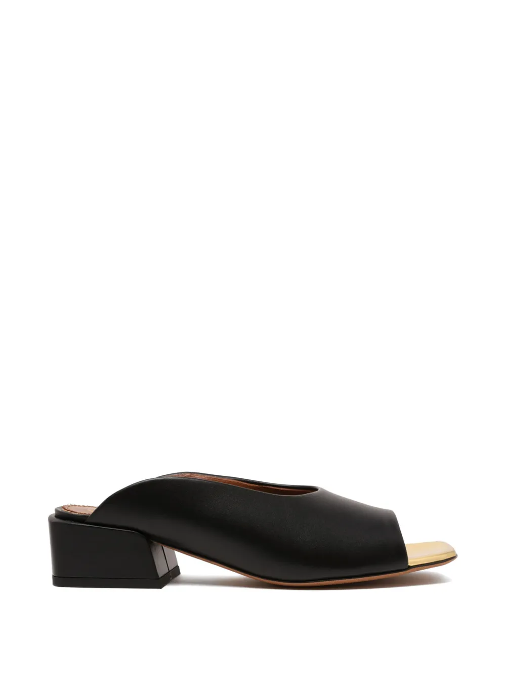 Pollini open toe leather sandals - Nero