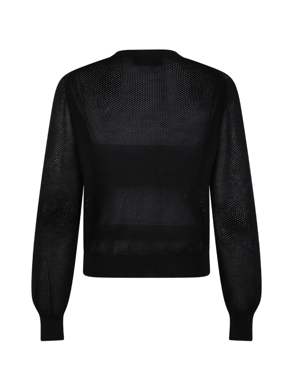  Gran Sasso Open Knit Sweater - Black 