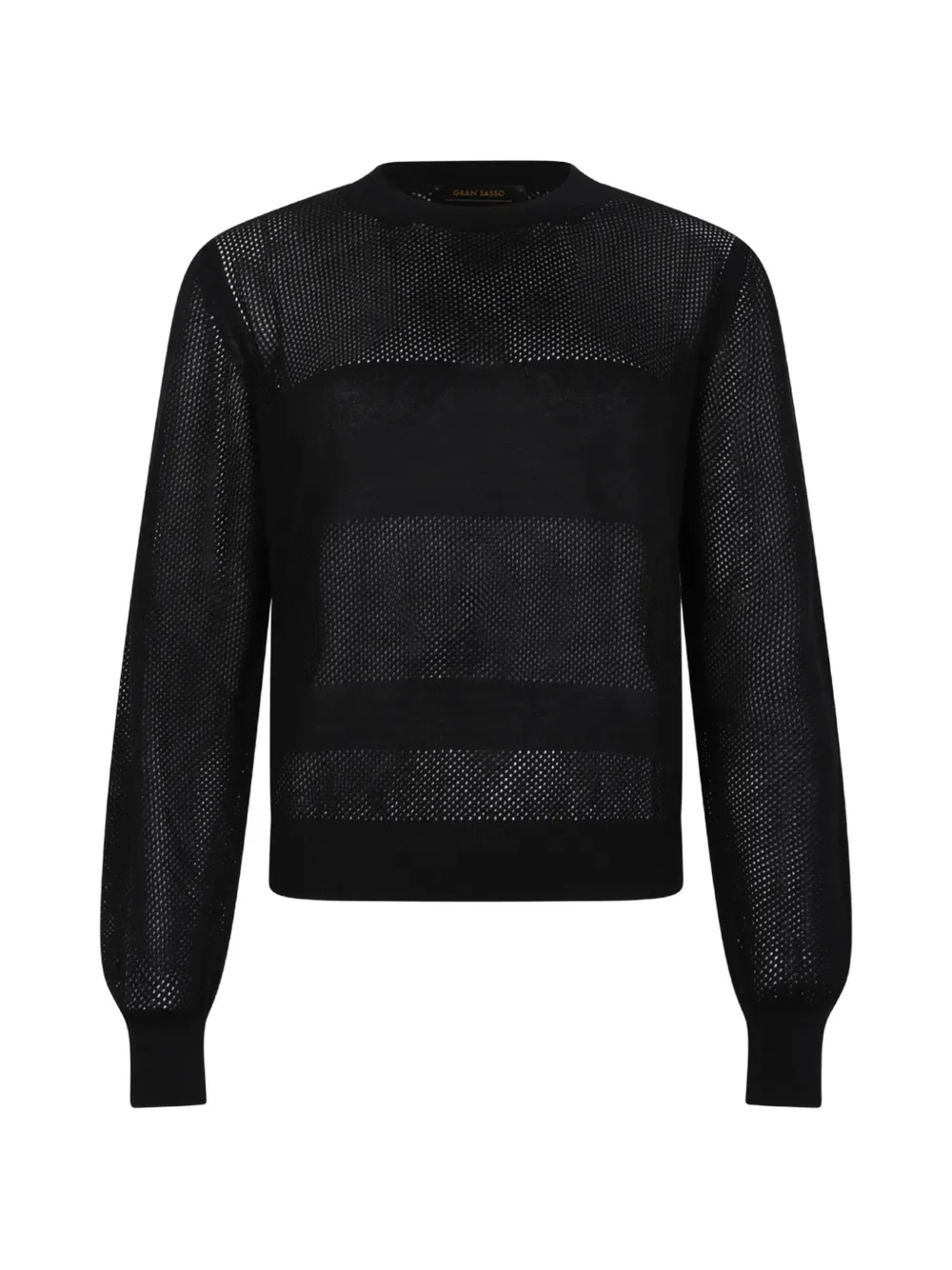 Gran Sasso open knit sweater - Nero
