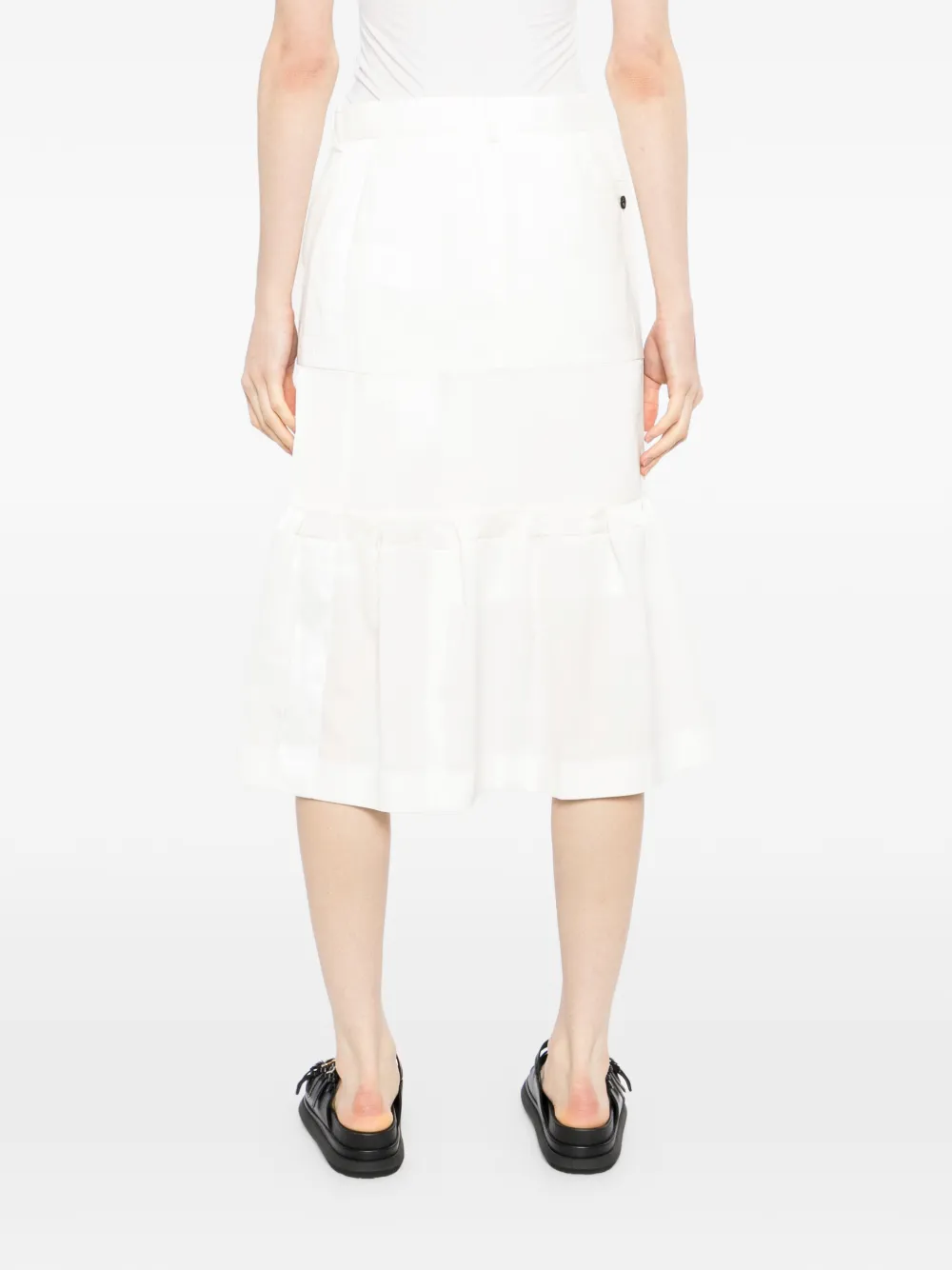 sacai Rok met vlakken Wit
