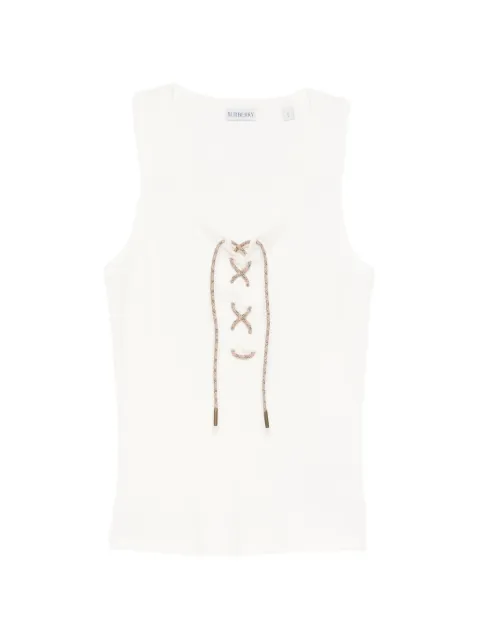 Burberry lace-up tank top
