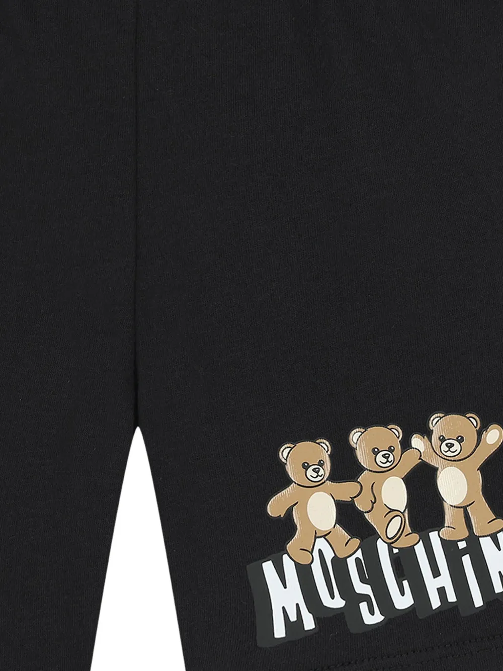 Moschino Kids Shorts met beerprint Zwart