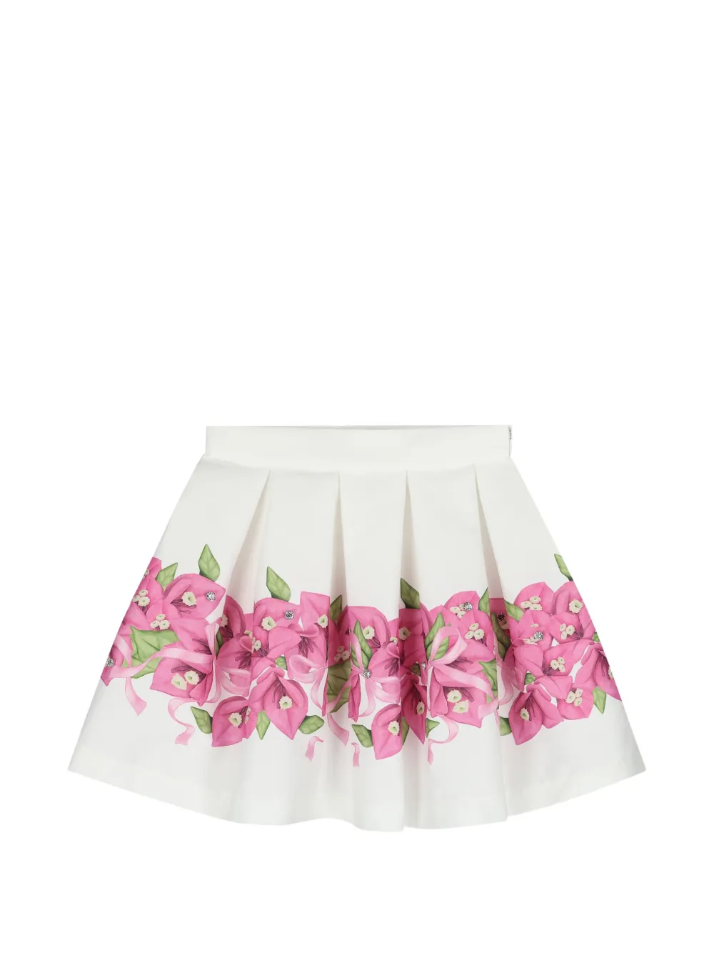 MAMA LUMA KIDS Plooirokken set met bloemenprint Wit