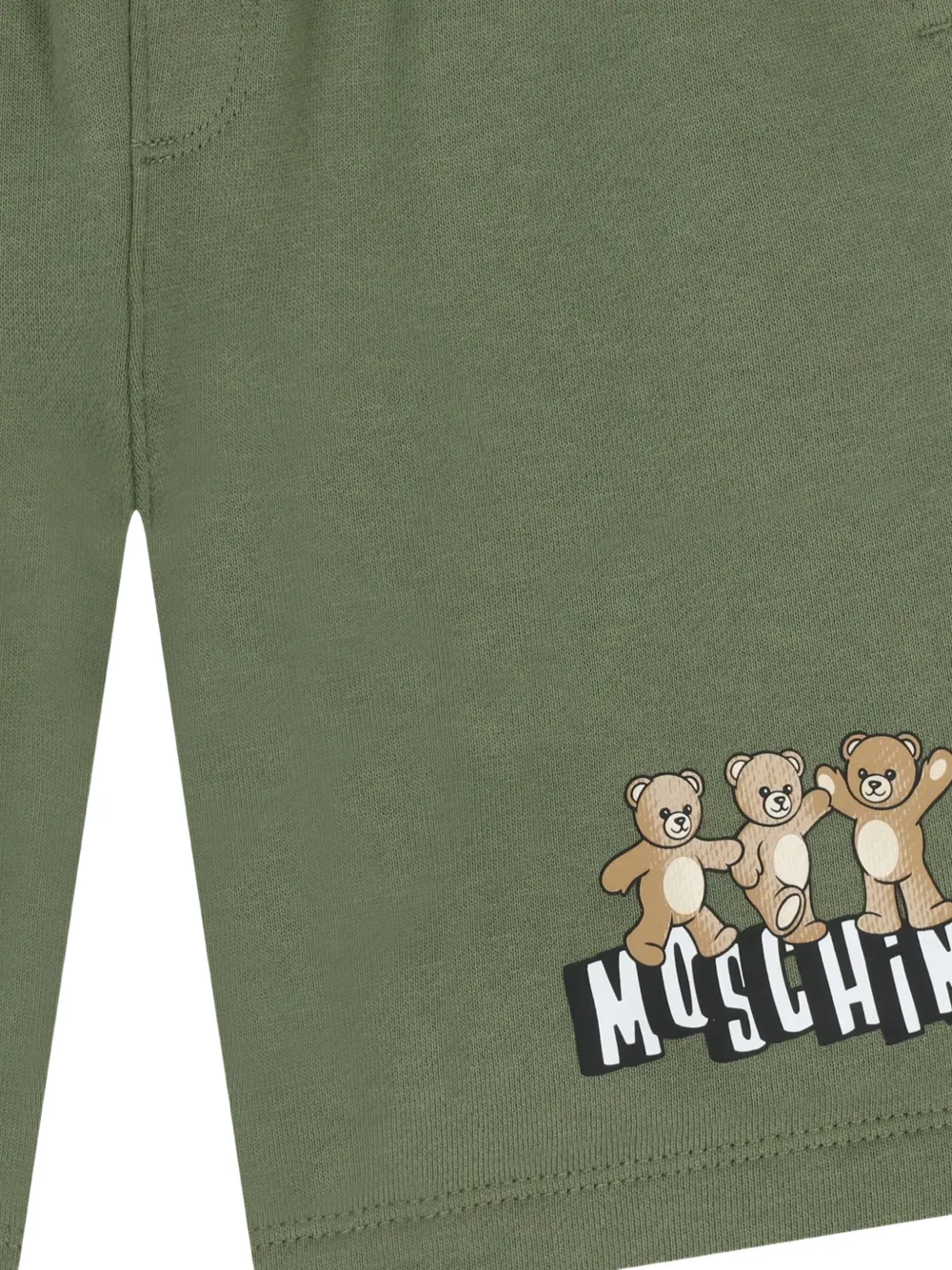 Moschino Kids Shorts met teddybeerprint Groen