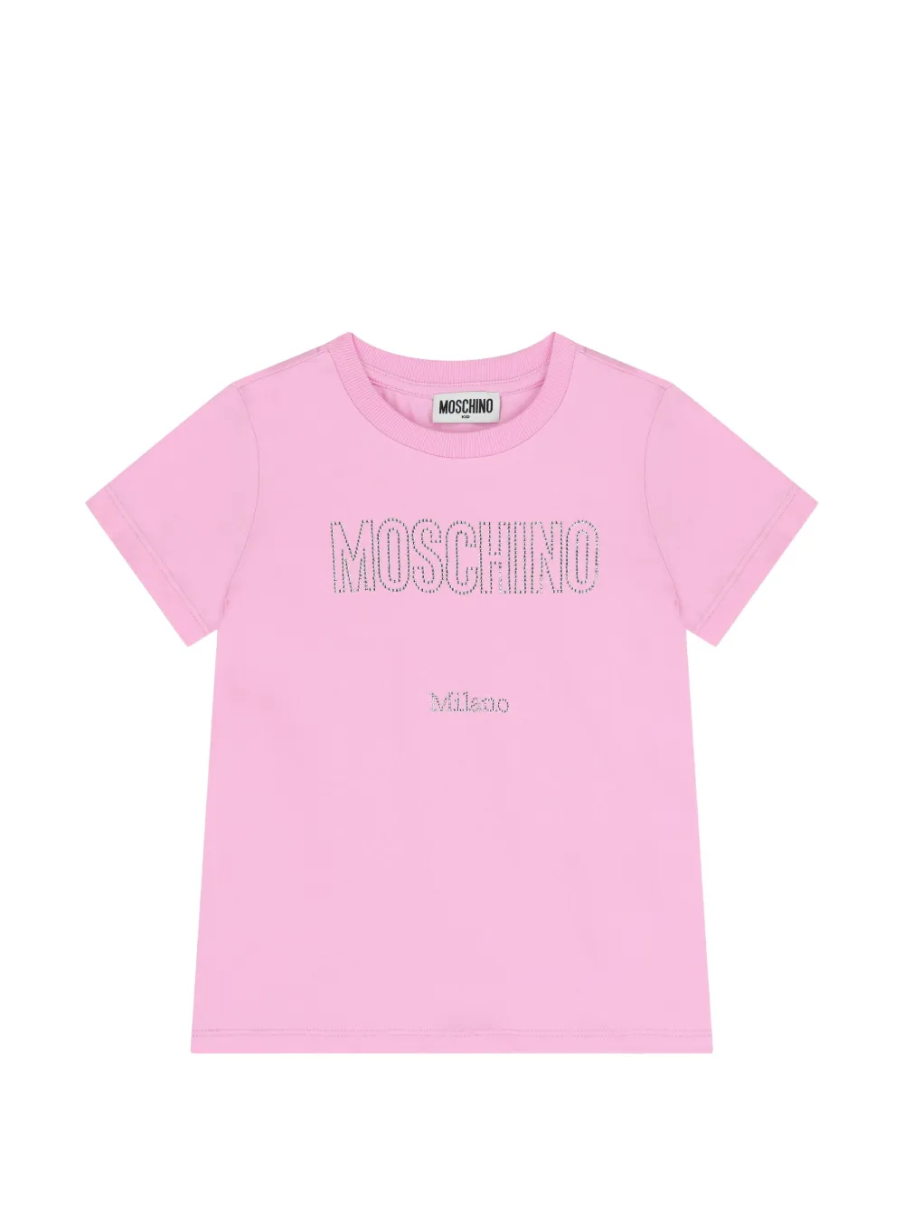 Moschino Kids embellished T-shirt - Rosa