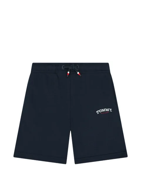 Tommy Hilfiger Junior logo-embroidered fleece shorts