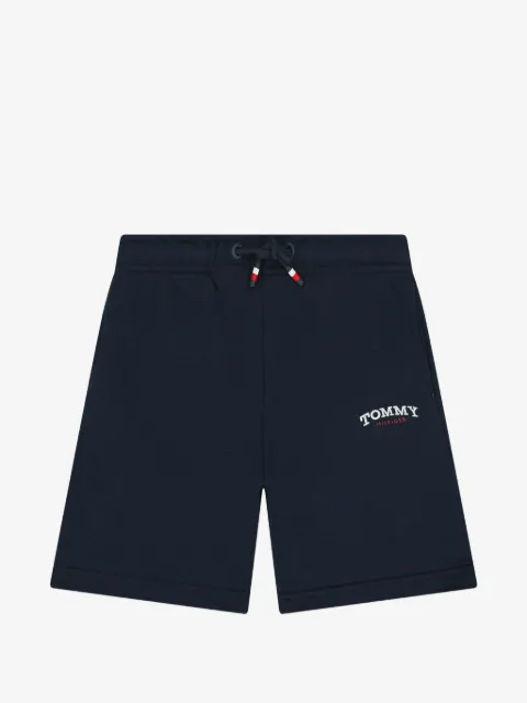 Tommy Hilfiger Junior logo-embroidered fleece shorts