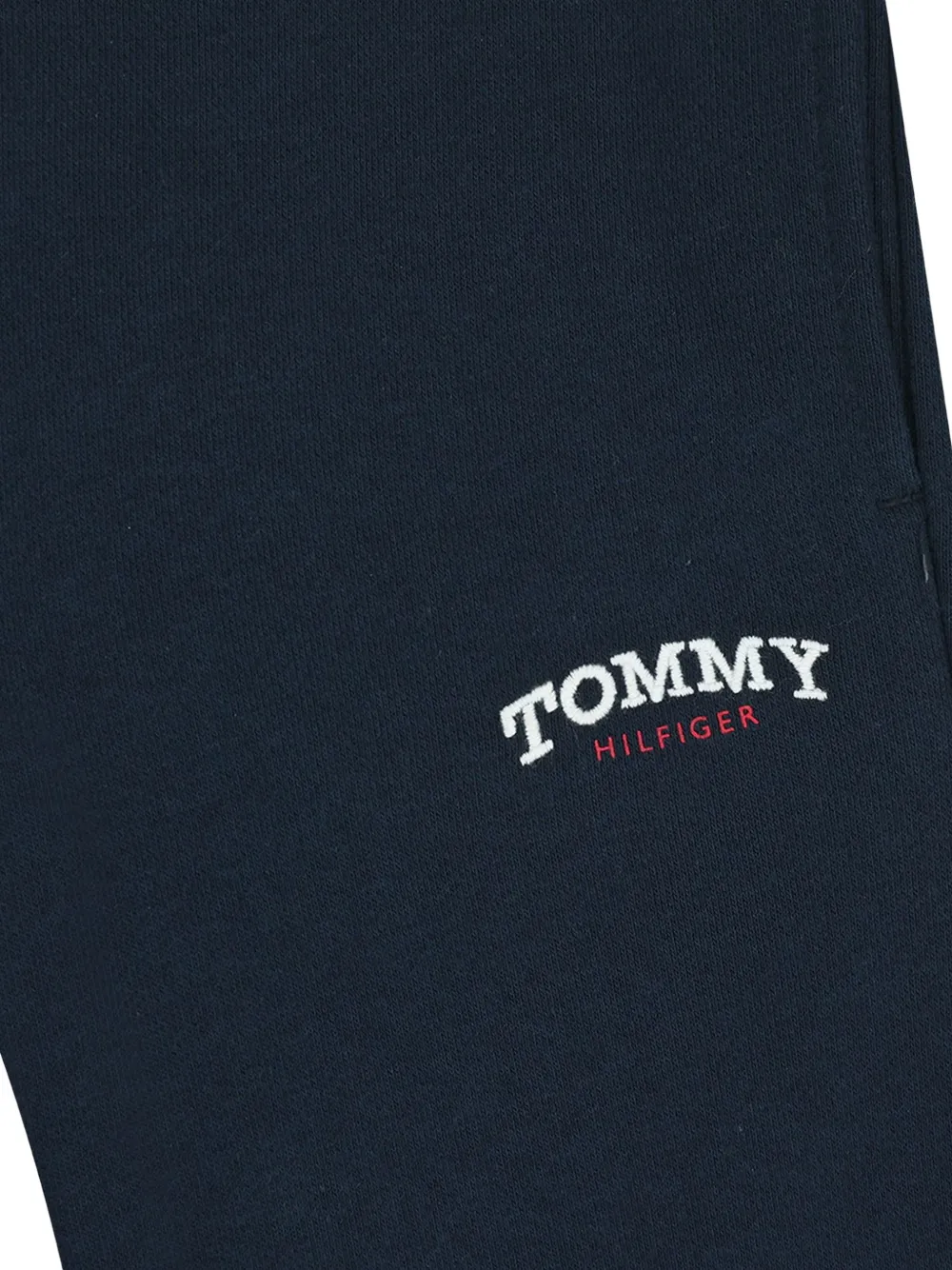  Tommy Hilfiger Junior Logo-embroidered Fleece Shorts - Blue 