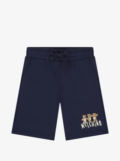 Moschino Kids teddy logo shorts