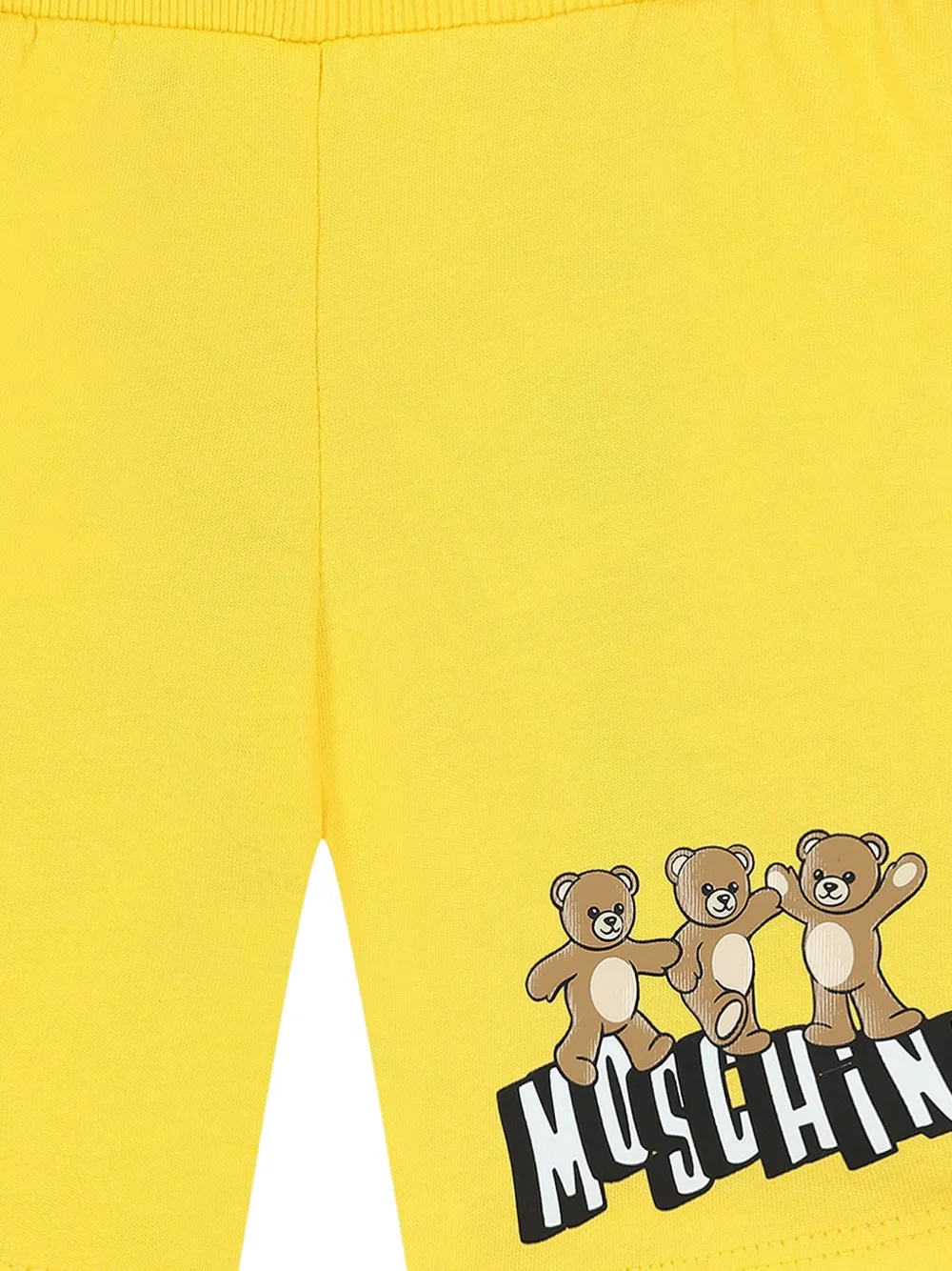 Moschino Kids Shorts met beerprint Geel