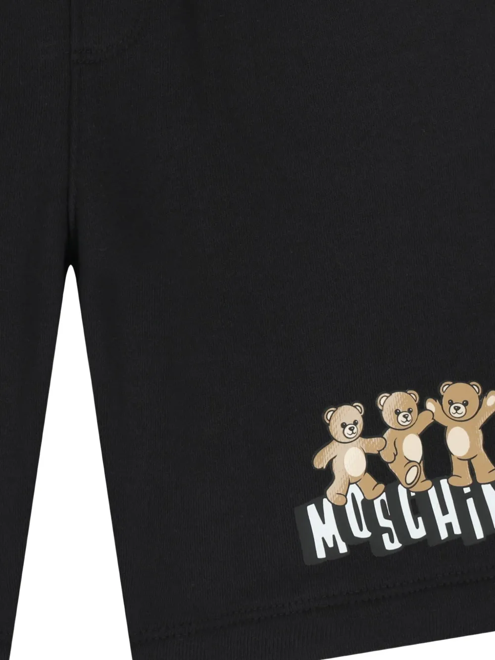 Moschino Kids Shorts met trekkoord en print Zwart