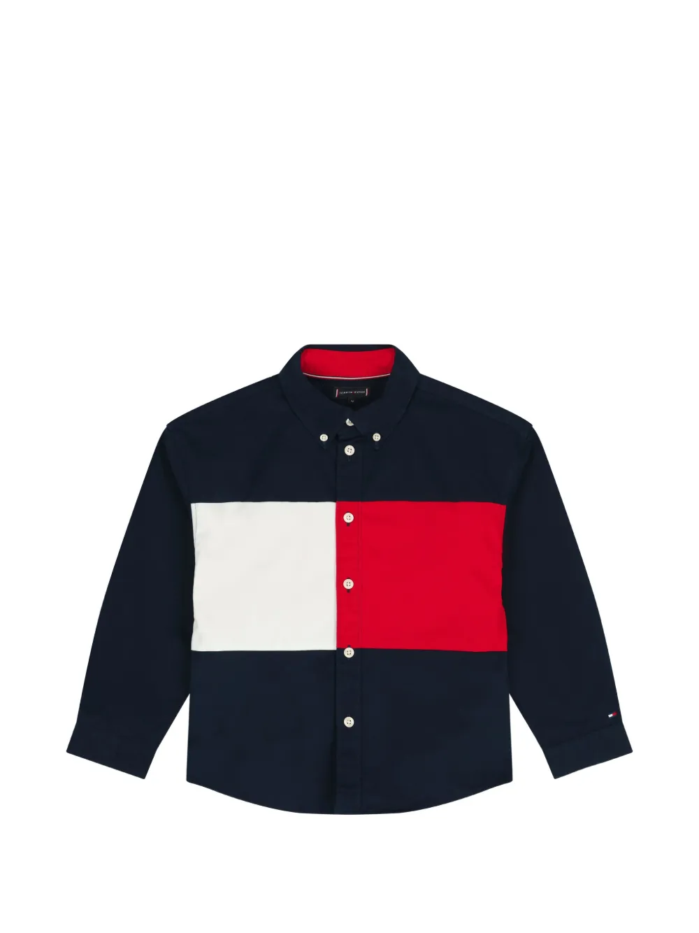 Tommy Hilfiger Junior Heritage Flag Hemd - Blau