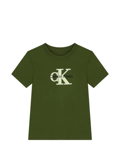Calvin Klein Kids playera con logo estampado