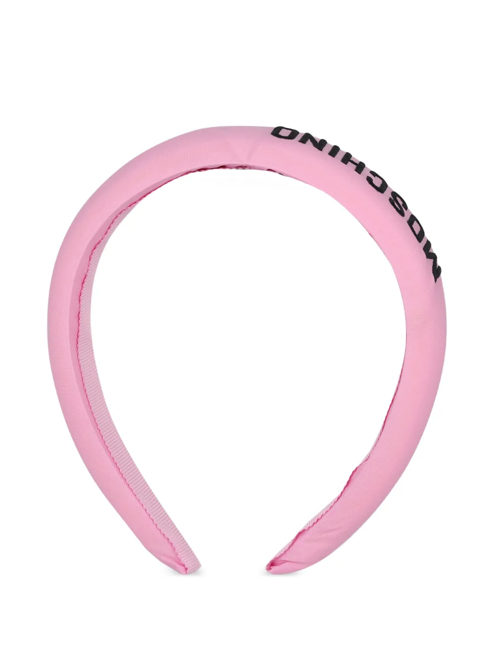 Moschino Kids Hoofdband met logo Roze