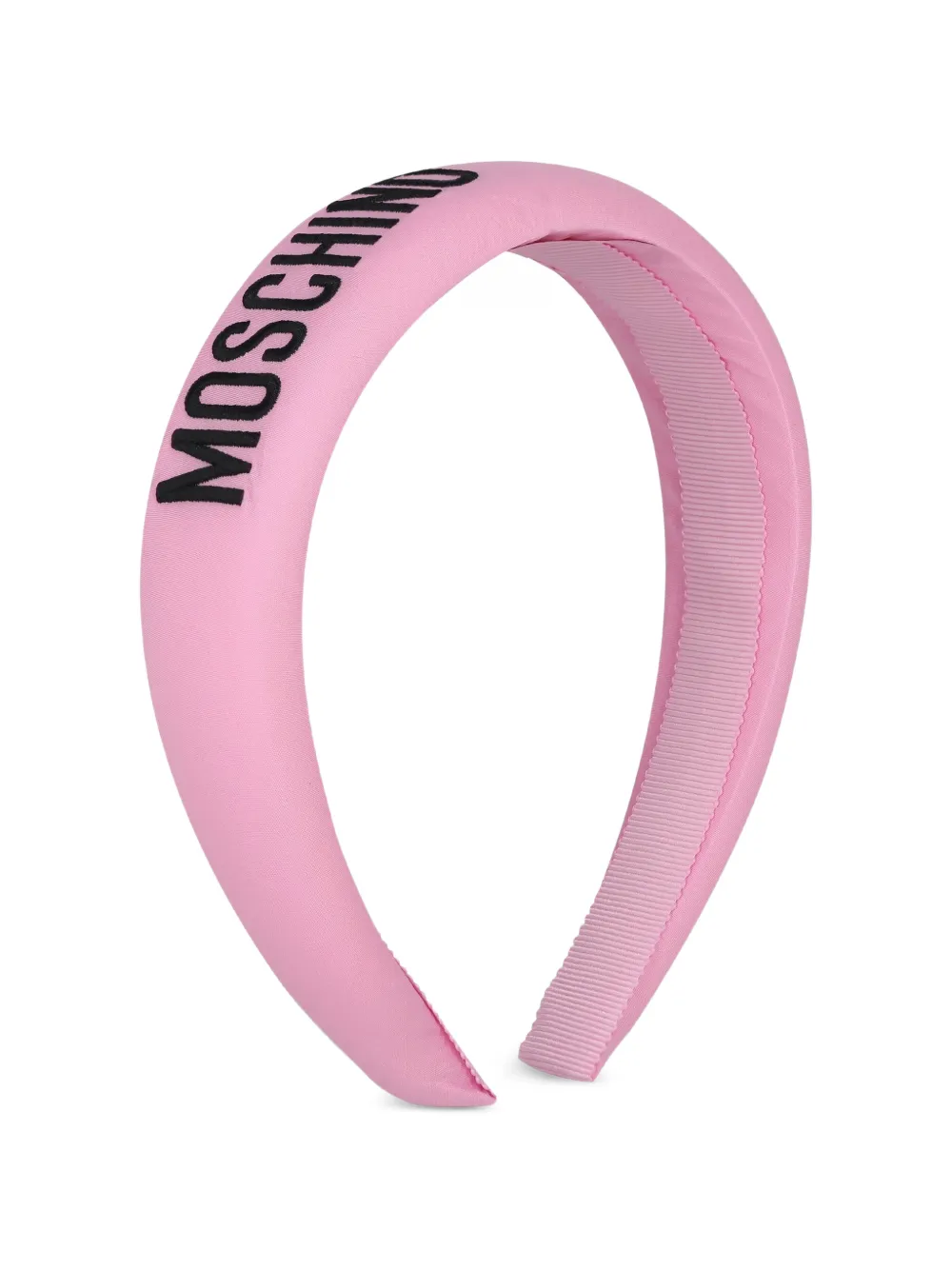 Moschino Kids Hoofdband met logo Roze