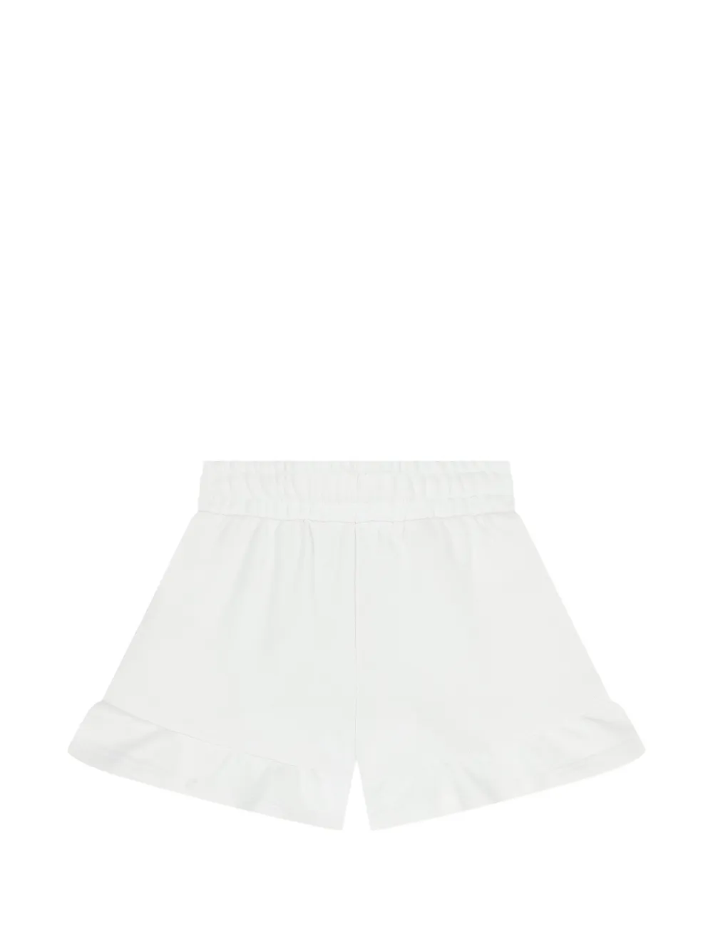 Moschino Kids Shorts met ruches Wit