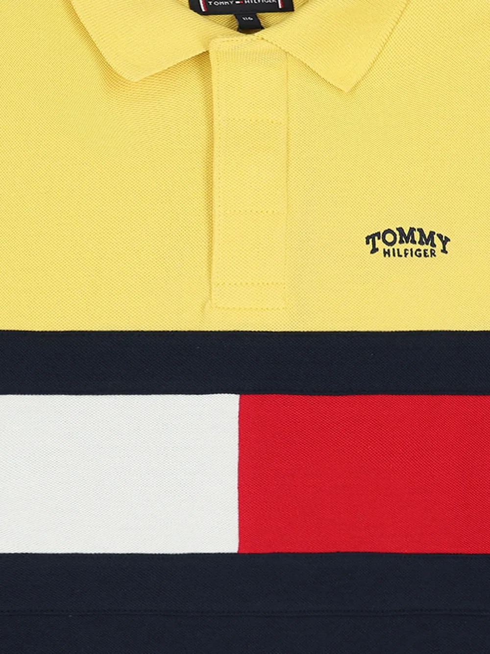 Tommy Hilfiger Junior Poloshirt met colourblocking Blauw