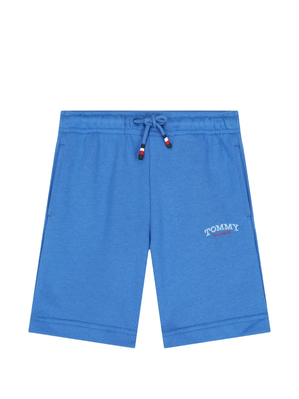 Tommy Hilfiger Junior Shorts con logo ricamato - Blu