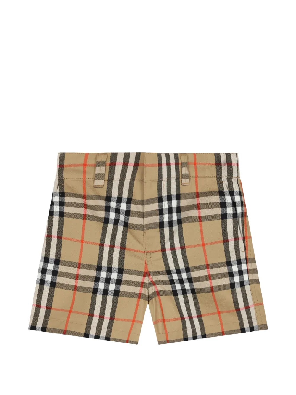 Burberry Kids Shorts a quadri - Toni neutri