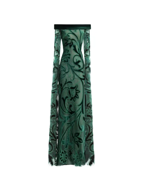 Gemy Maalouf vestido largo con hombros descubiertos