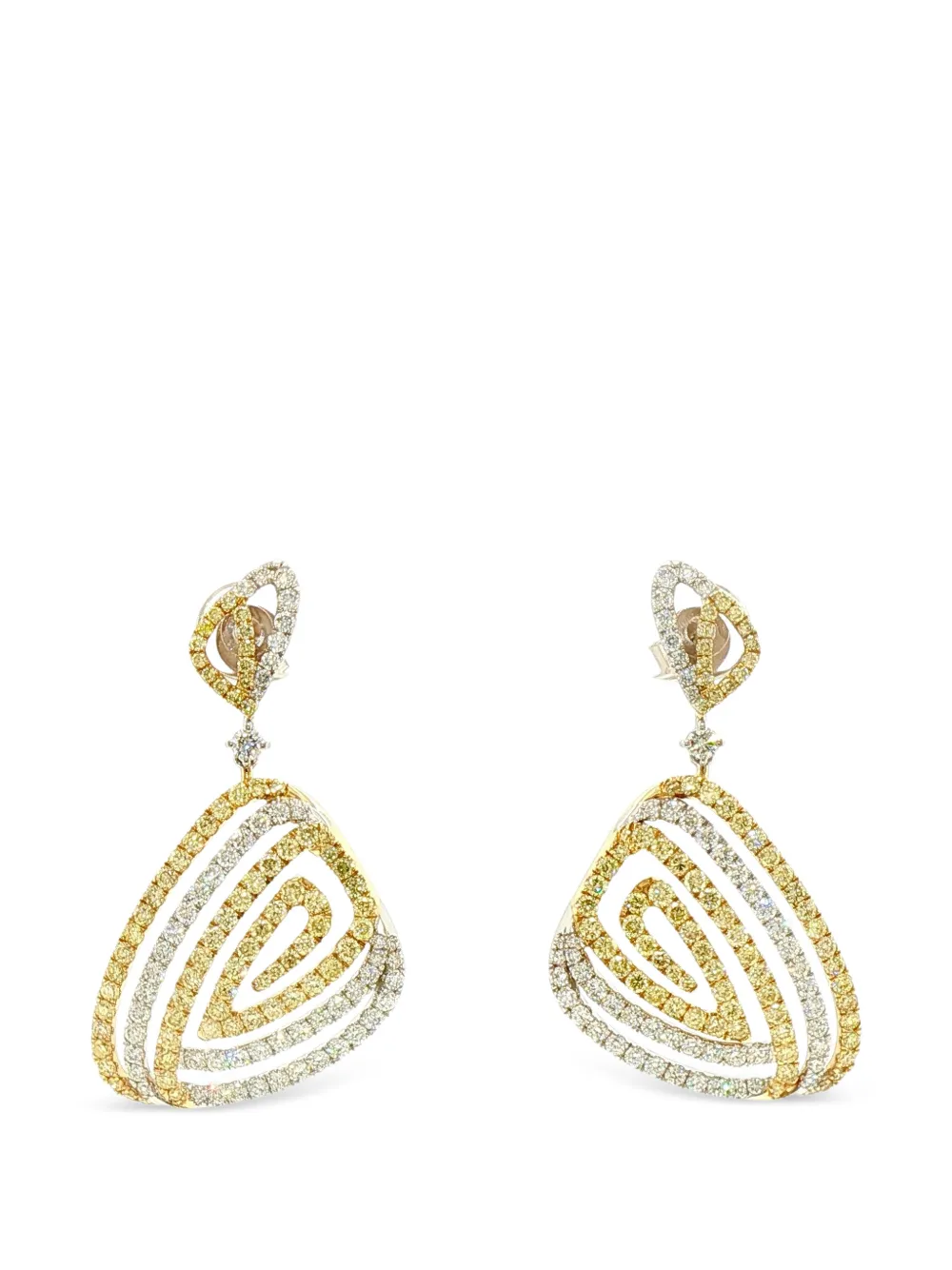 HYT Jewelry diamond drop earrings - Oro
