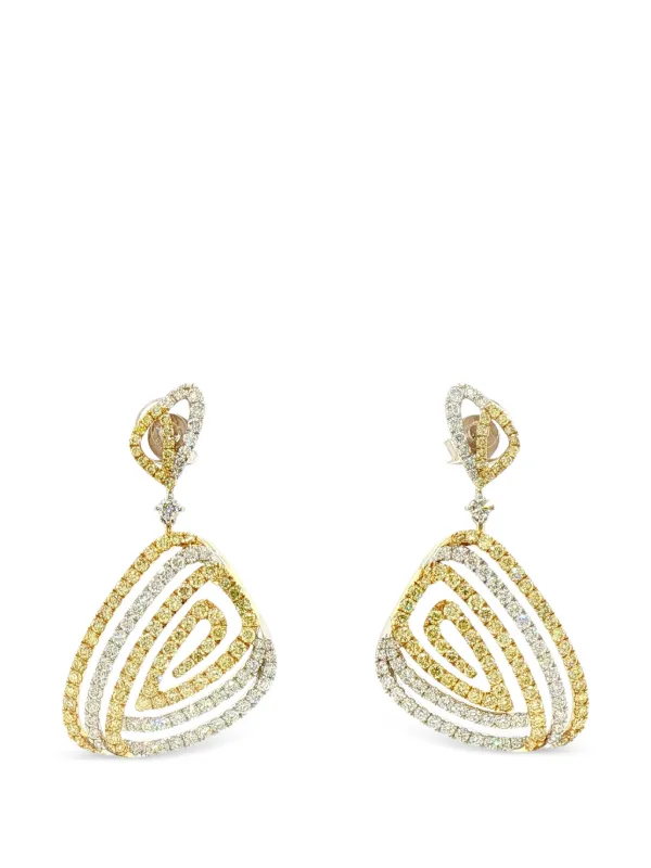 HYT Jewelry ダイヤモンド ドロップピアス | ゴールドトーン | FARFETCH JP
