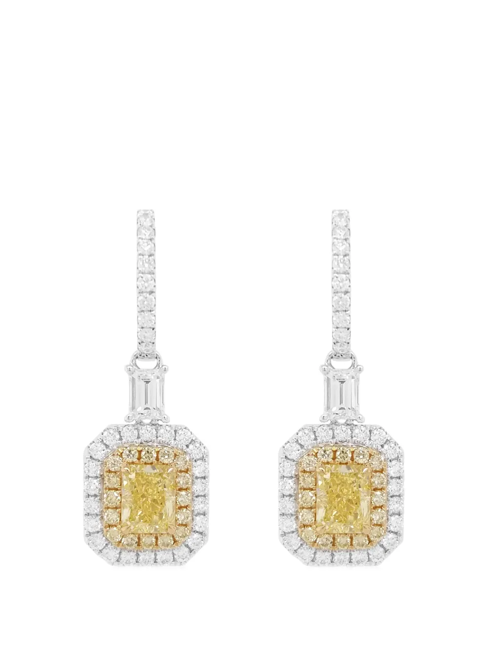 HYT Jewelry diamond drop earrings - Argento