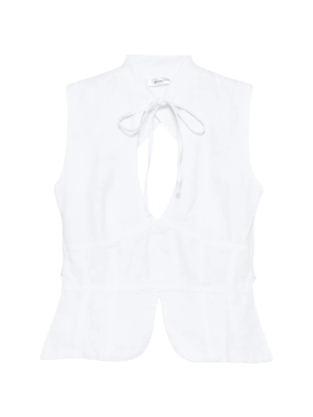 Gimaguas Coco tie-front top - Bianco