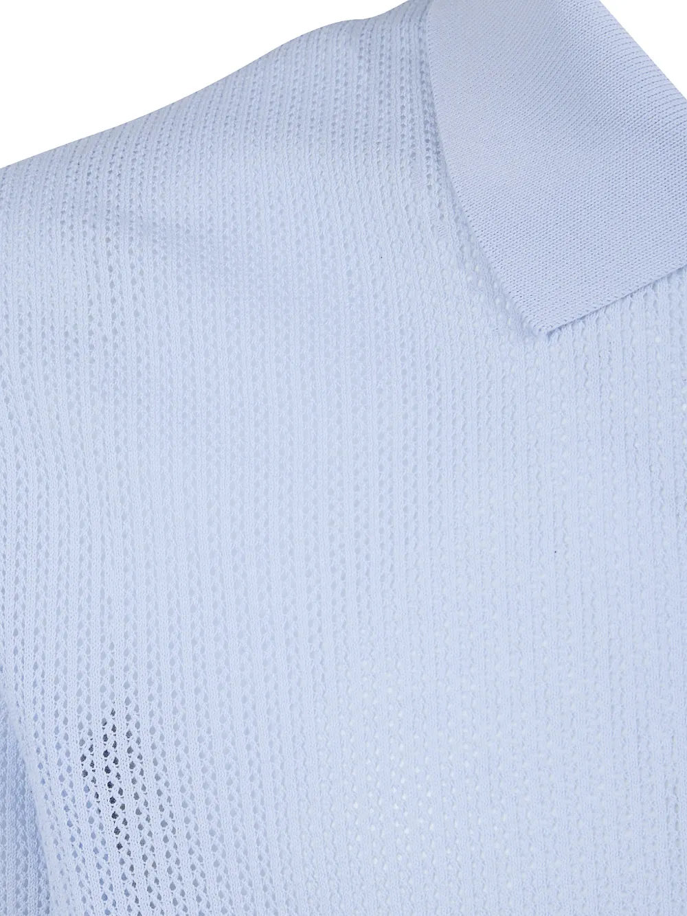 Tagliatore Gebreid overhemd Blauw