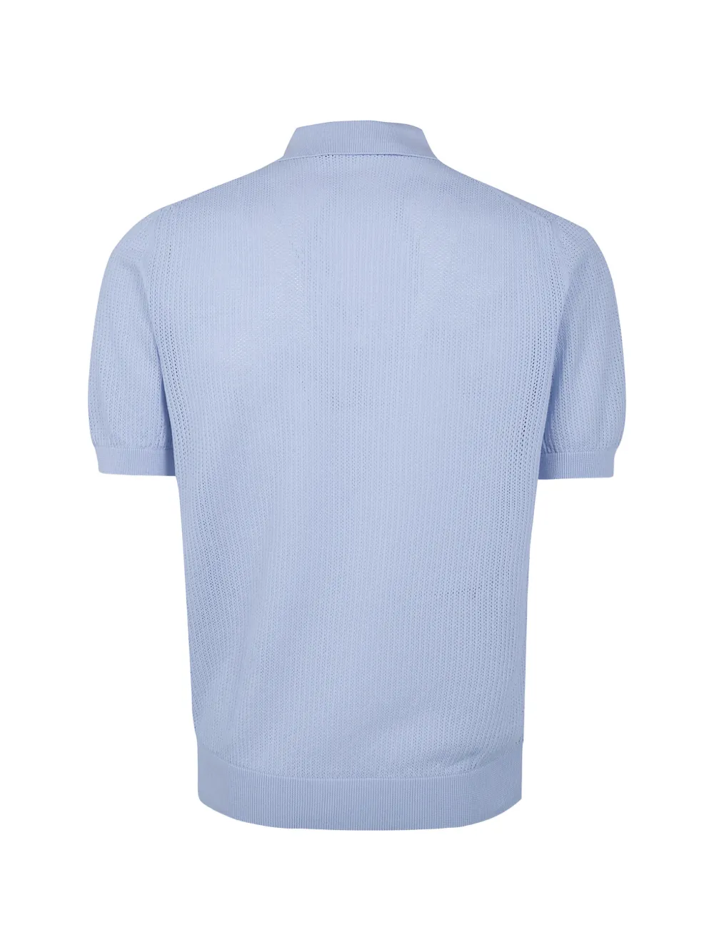 Tagliatore Gebreid overhemd Blauw