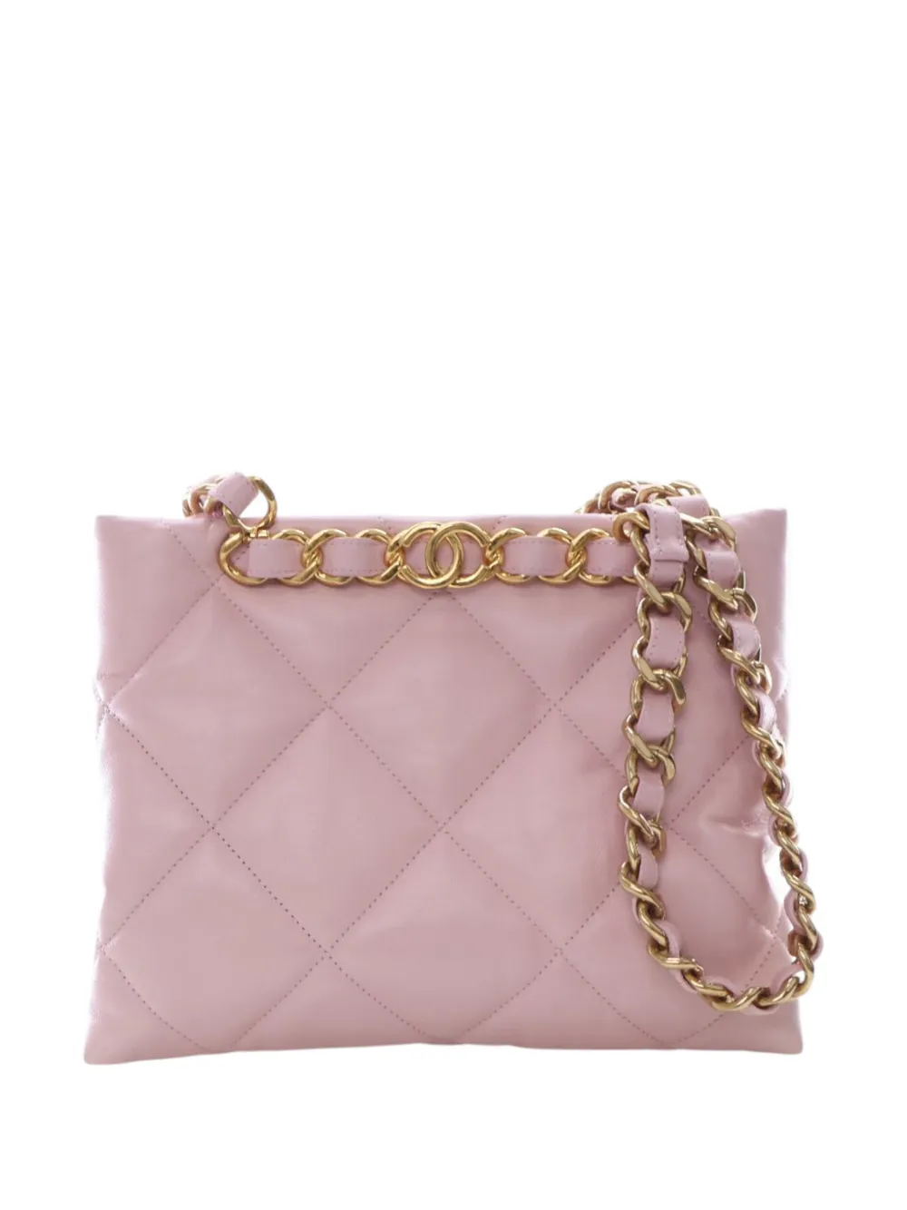 CHANEL Pre-Owned 2021-2026 Medium Quilted Calfskin Funky Town Shopping tote bag - Rosa