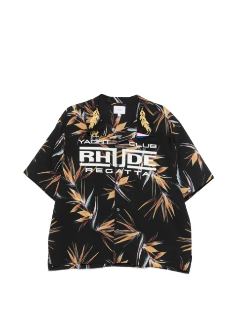 RHUDE Regatta Club floral-graphic shirt