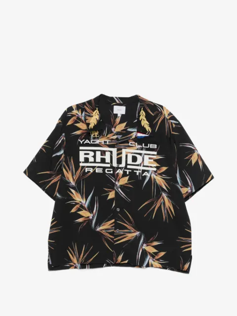 RHUDE Regatta Club floral-graphic shirt