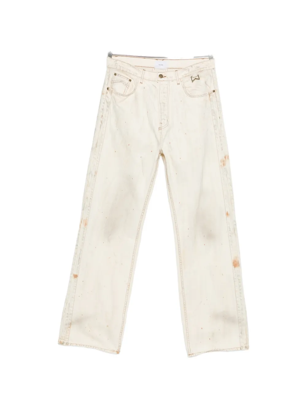 RHUDE distressed straight jeans - Toni neutri