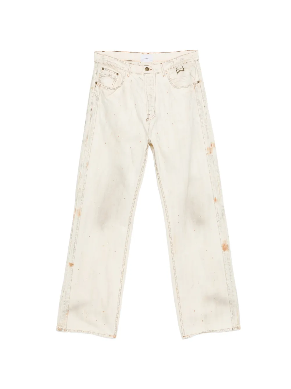RHUDE distressed straight jeans - Toni neutri