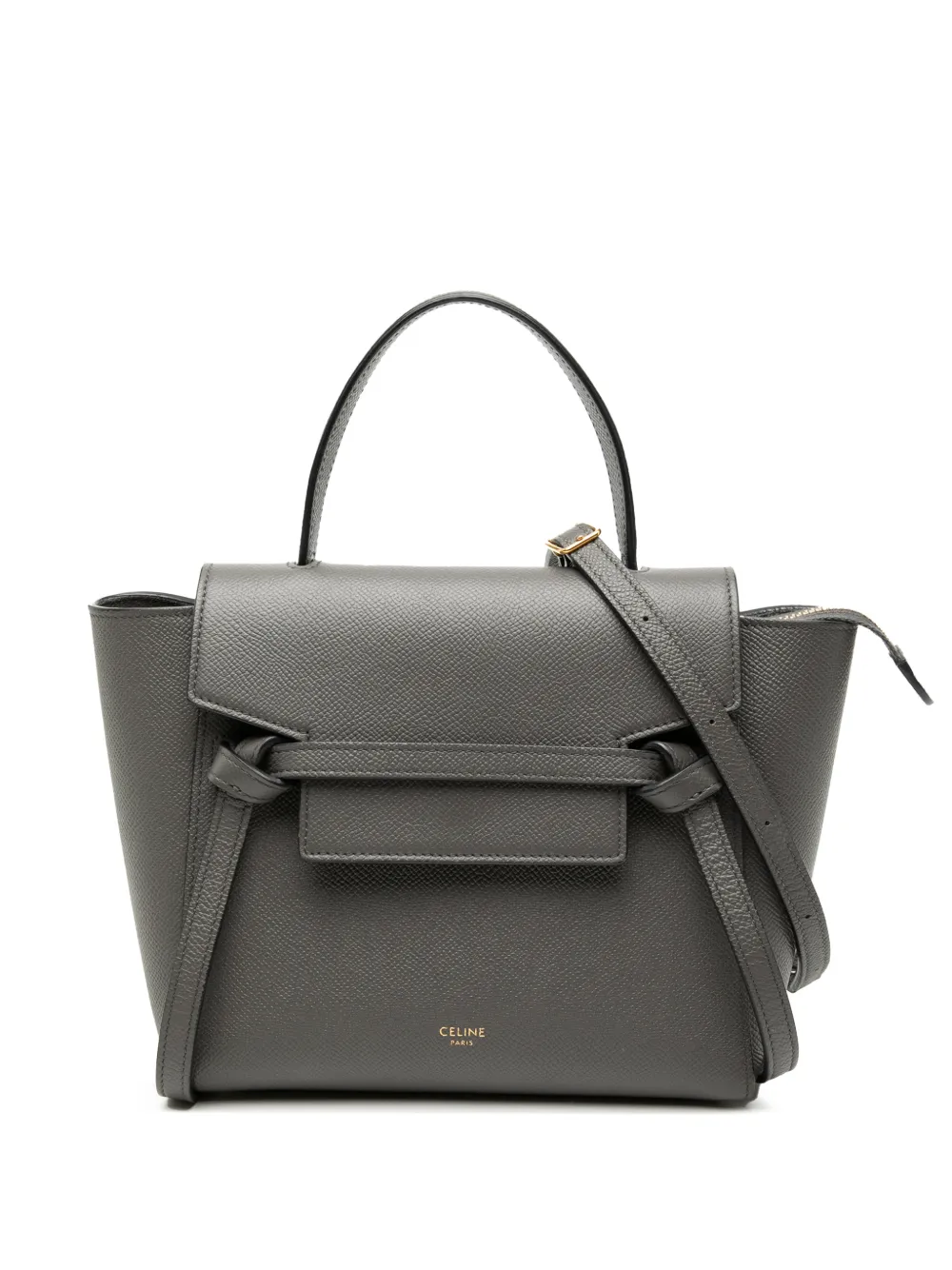 Celine Pre-Owned 2022 Nano Grained Calfskin Belt Bag satchel - Grigio