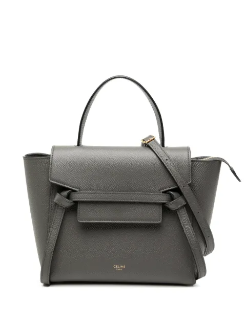 Celine Pre-Owned 2022 Nano Grained Calfskin Belt Bag satchel