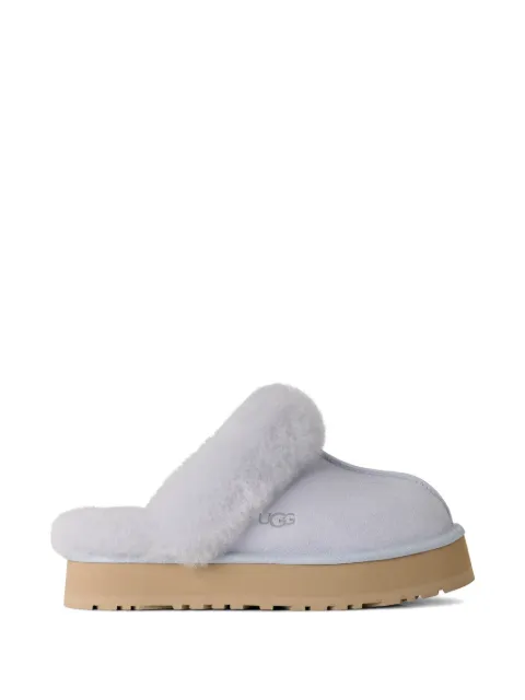 UGG blue platform slippers