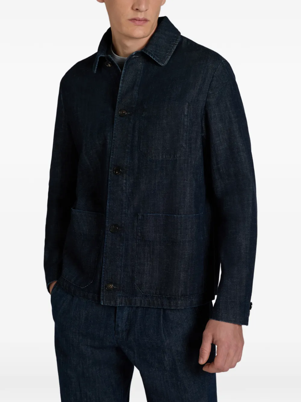 Patch-Pocket Cotton Jacket
