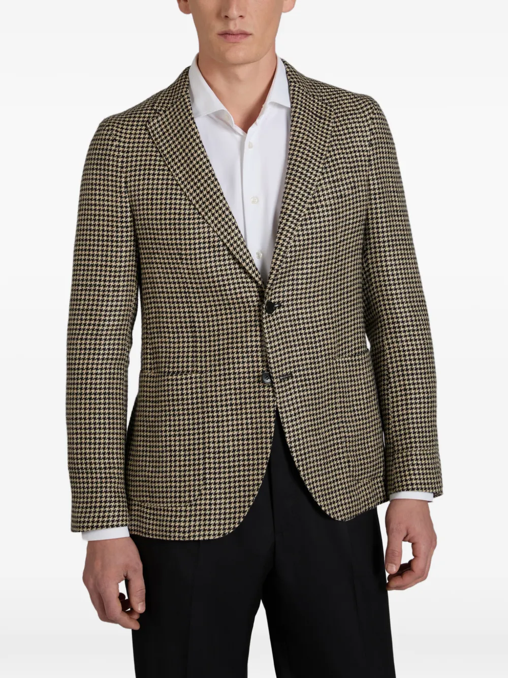  Incotex Houndstooth Blazer - Neutrals 