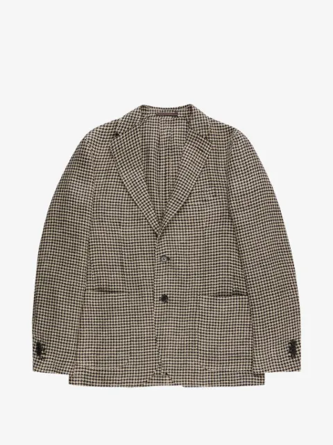 Incotex blazer con motivo pied de poule