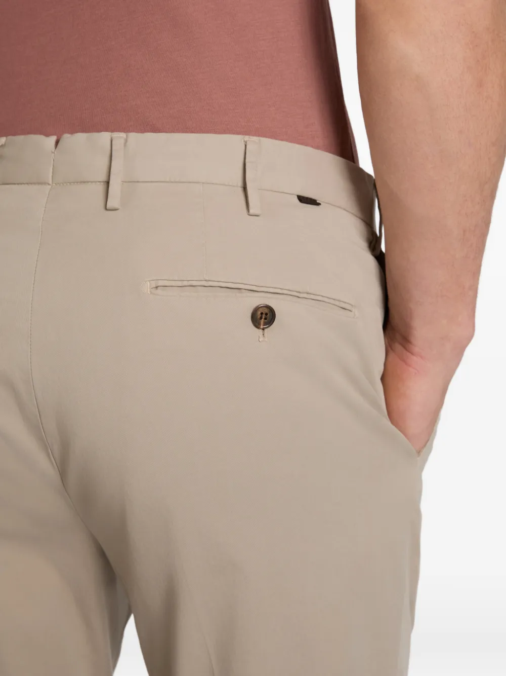 Incotex Broek met knopen Beige