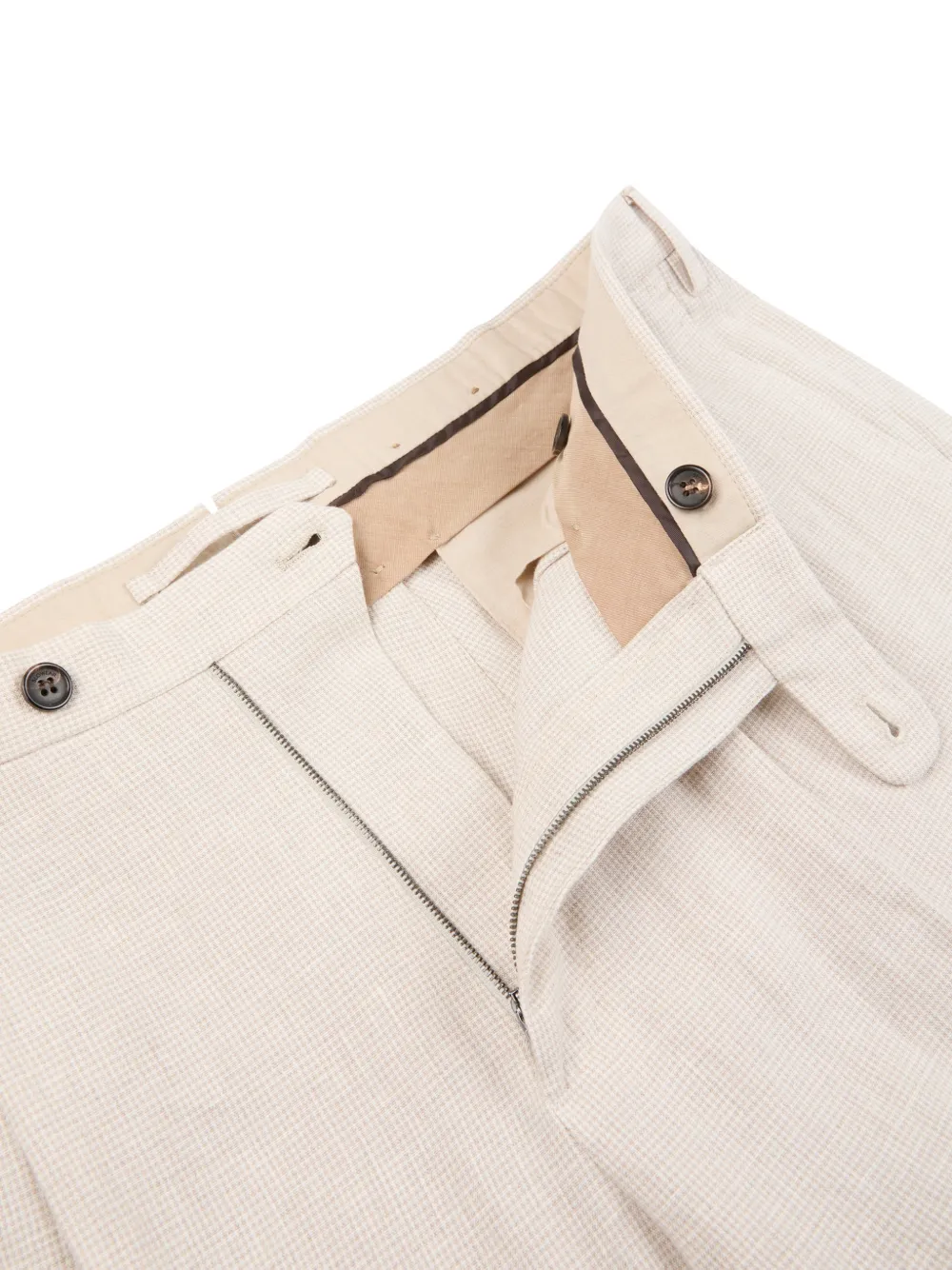 Patterned Linen Trousers