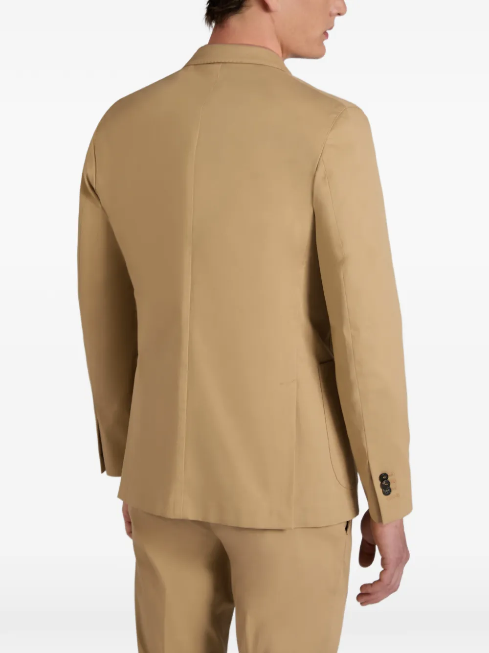 Incotex Blazer met opgestikte zak Beige