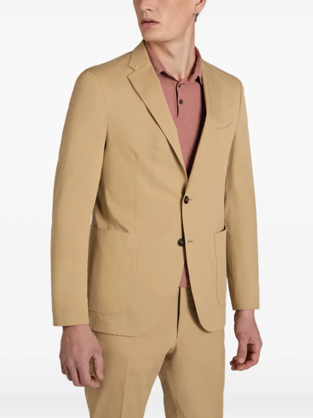  Incotex Patch-pocket Blazer - Neutrals 