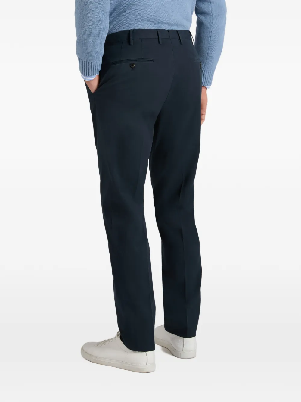 Incotex Broek met knoopsluiting Blauw