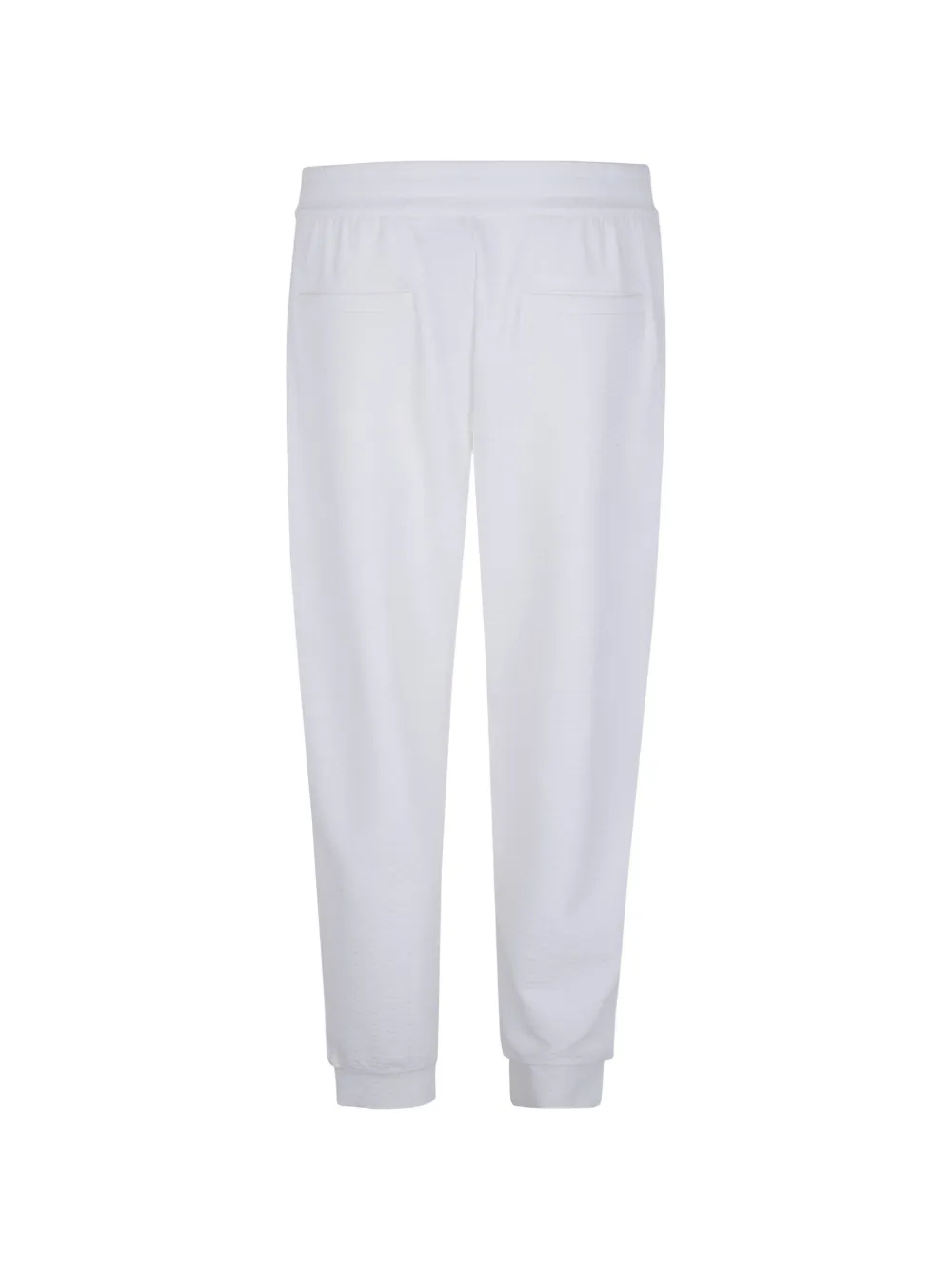 Emporio Armani elasticated-waistband track pants - Bianco