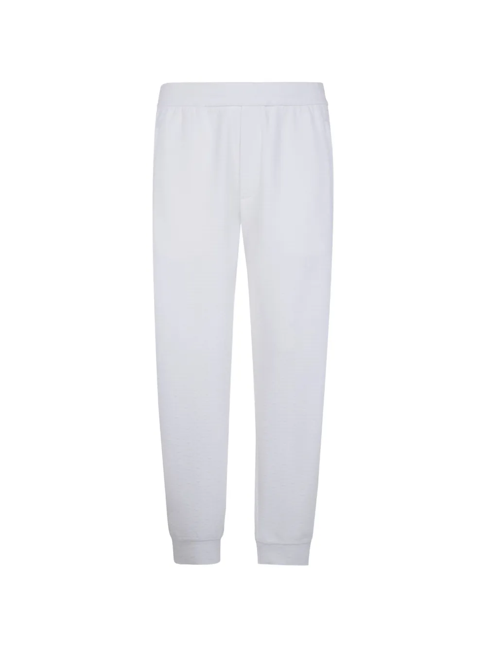 Emporio Armani elasticated-waistband track pants - Bianco